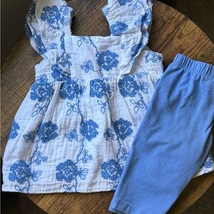 Rare Editions White and Blue Baby Set